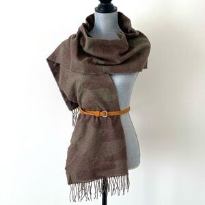 GAP Brown, Tan, Olive Camo Scarf Unisex One Size Casual Chic Street Outdoor Boho